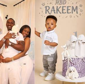 Priscilla Ojo, Juma Jux Celebrate Sons First Birthday