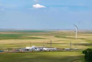 Kazakhstan’s Akmola wind power cluster converts strong steppe winds into clean electricity. Photo:CMG