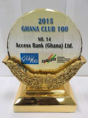 Access Bank moves up in Ghana Club 100 Ranking