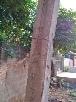 ECG Replaces 'Dangerous' Electricity Pole At Madina New Road After Social Media Report