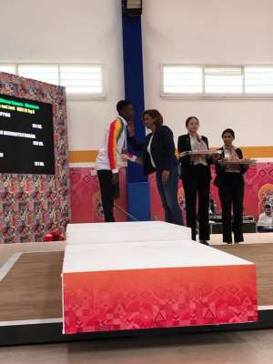 Ghanas Akwei Wins Another Bronze In Weightlifting