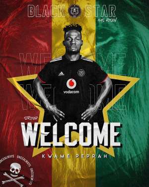 Orlando Pirates announce signing of lethal Ghana striker Kwame Peprah