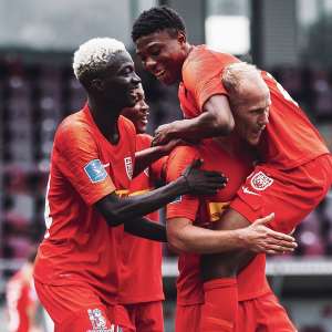 Francis Abu, 2 Other Ghanaians Score For FC Nordsjaelland In 5-4 Win Against HB Kge