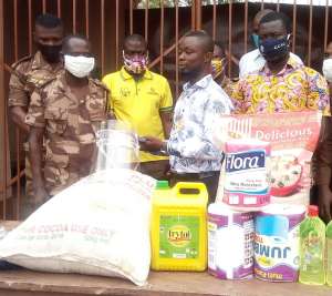 Asutifi North NDC Aspirant Supports Prisons Camp With Foodstuffs And PPEs