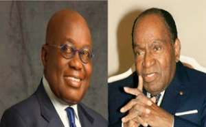 Nana Akufo Addo imitates Feacute;lix Houphoueuml;t-Boigny