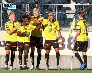 Isaac Twum Buzzing After Netting Winning Goal For IK Start In Clash Against Aalesund
