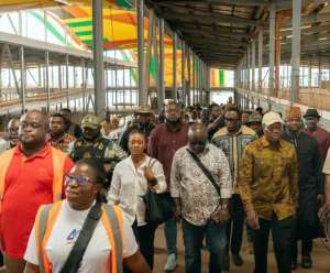 Mahama Ayariga inspects stalled Kejetia phase II, Krofrom Market projects