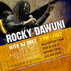 Rocky Dawuni Returns To Levitt Pavilion Los Angeles With DJ DREZ On Saturday, August 6