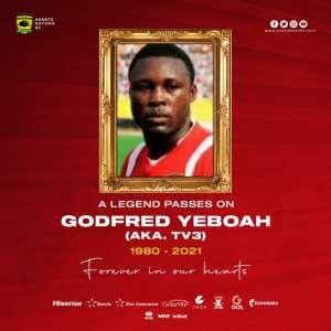 Asante Kotoko mourns legendary defender Godfred Yeboah