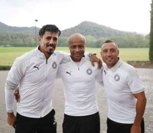 Ghana captain Andre Ayew links up with Al Sadd teammates for pre-season in Barcelona