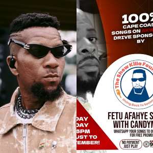 Real MC sponsors 100% Cape Coast songs initiative on Akwaaba Drive