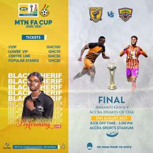 Hearts of Oak v Ashgold: Ticket prices for MTN FA Cup final match announced