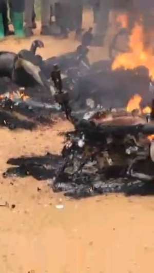 Three burnt to death in fiery motorbike collision at Manso Watreso