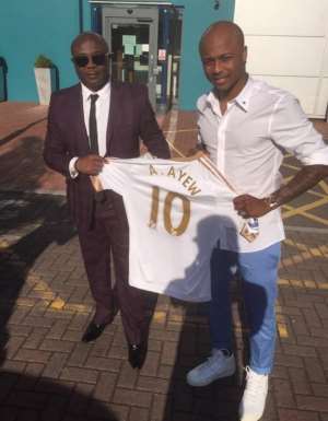 EXCLUSIVE: Ayew's agent Abedi Pele arrives in London ahead of West Ham switch