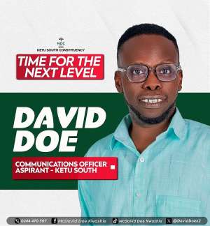 David Doe Kwashie runs for Ketu South NDC Communications Officer position