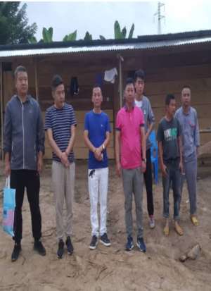 Nine Illegal Chinese Miners Arrested