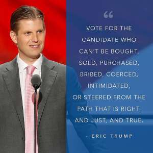 Running Government Is Not Like Running A Family Business Mr. Eric Trump Jnr