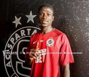 OFFICIAL: Dreams FC Forward Zuberu Sharani Joins Sparta Prague Loan