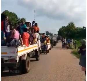 VIDEO Mahama Explains Busing Of People To Registration Center At Banda