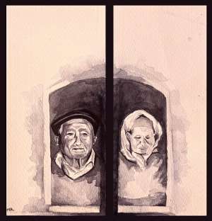 Watercolor painting by Mary Roper, June 2026