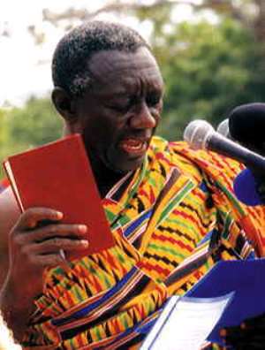 Kufuor re-affirms commitment to constitution