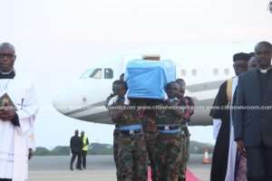 Kofi Annans Remains Arrive In Accra