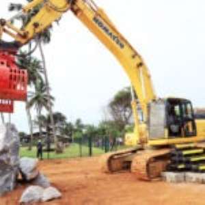 Axim Sea Defence Wall Project Begins