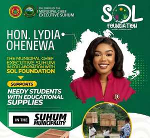 Suhum MCE and SOL Foundation to donate SHS essentials to 500 freshers