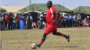 George Weah: Former World Player Of The Year Plays For Liberia, Aged 51
