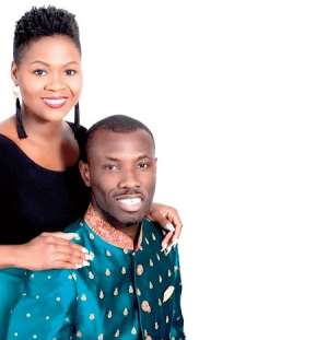HAPPIER TIMES! Prophet Sylvester Ofori and his late wife, Barbara Tommey