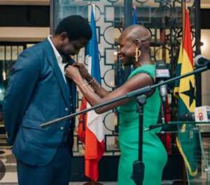 Ibrahim Mahama Decorated With Frances Chevalier de lOrdre des Arts et des Lettres in Accra