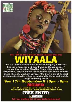 Wiyaala To Perform At The London African Music Festival Launch Party