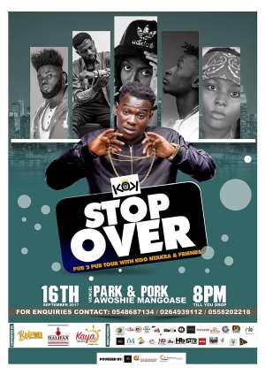 Koo Ntakra To Kick Start Stop Over Tour With Friends On Sept. 16th