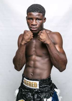 Alfred Lamptey fights Namibian opponent Abraham Ndauendapo in Tanzania on October 30