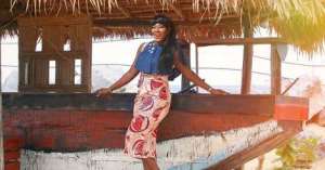 Stephanie Okereke Shining In This Stylish African PrInt Dress