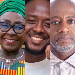 Hon. Dzifa, Nana Romeo and Rex Omar