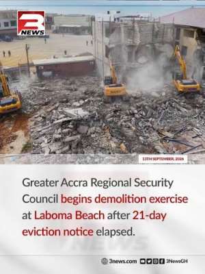 Demolitions in Accra