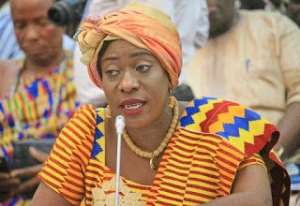 The Minister of tourism, Catherine Afeku. Photo credit: Media Ghana