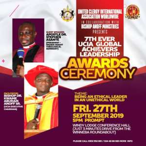 7th UCIA Global Achievers Leadership Awards slated for 27th September