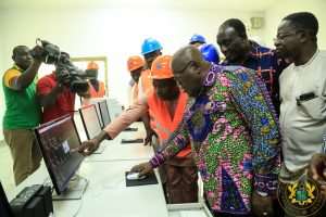 Akufo-Addo Visits 1D, 1F Project In Gomoa West