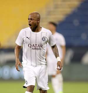 Andre Ayew scores with a spectacular strike to inspire Al-Sadd SC to defeat Qatar SC 3-1