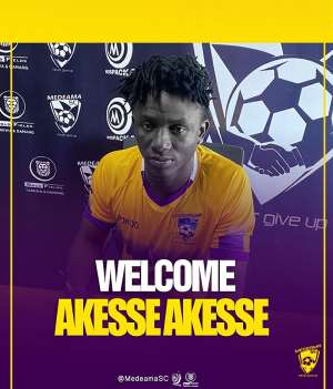Medeama SC sign prolific striker Akesse Akesse on a four-year deal