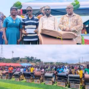 Samuel Atta-Mills supports over 500 SHS freshers in KEEA with essential school items