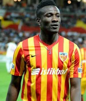 Asamoah Gyan's Scores First Ccompetitive Goal For Kayserispor In Turkish Cup