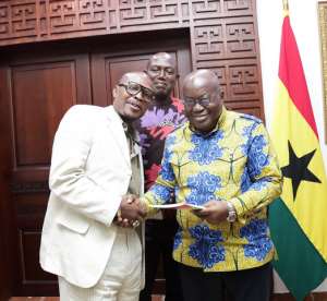 Akufo-Addo Receives Copies Of Ekow Asmah's Book ''Celebration Of Our World Champions