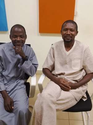 Yakubu Mohammed Jibril with Mustapha Bature Sallama