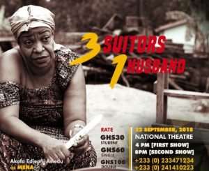 3 Suitors 1 Husband To Be Staged  National Theatre On Saturday