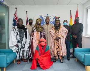 Greater Accra Zongo Chief signs Queen Elizabeth II's book of condolence