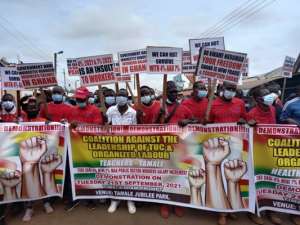 Group protest in Tamale over low pay rise for public sector workers