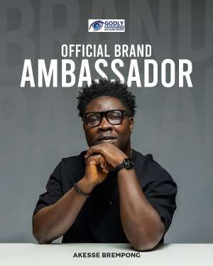 Akesse Brempong signs ambassadorial deal with Godly Favoured Eye-Care Centre